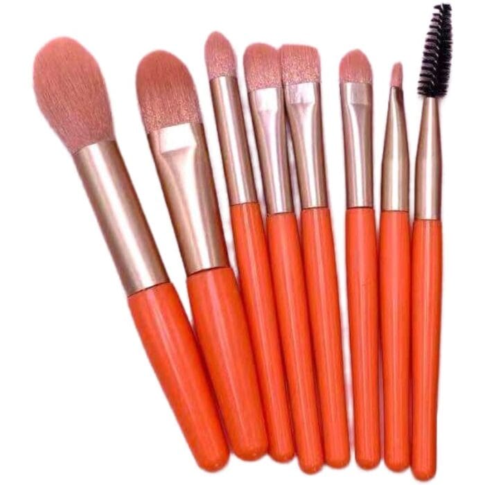 mini set portabil 8 pensule pentru machiaj flippy super soft makeup profesional incepatori maner erg main 65533a1ce8d9d