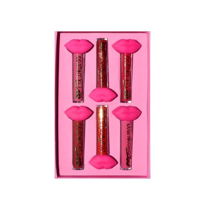 set de buze kevin coco punk rock 6 lip gloss uri 19 3 x 12 cm roz maro 6603ec3d93f8c