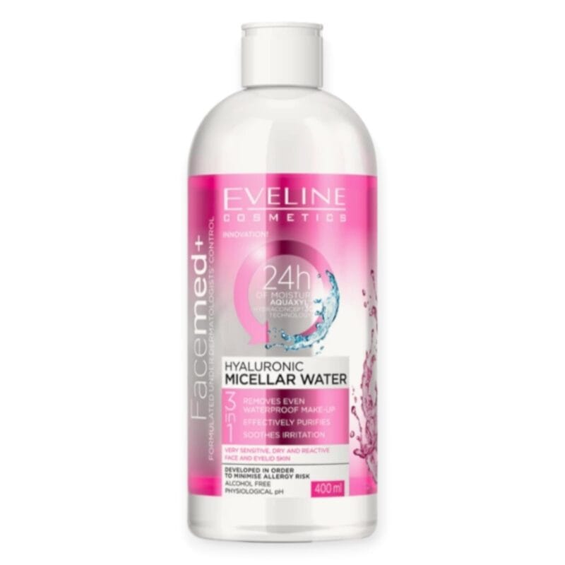 EVELINE LOTIUNE MICELARA 400ML HYALURONIC